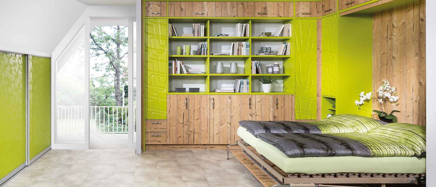P.MAX Schlafzimmer Dachschräge.