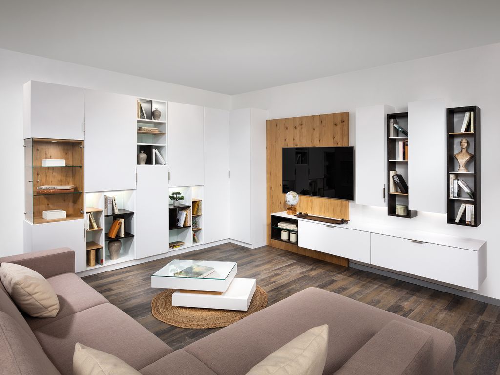 Wohnzimmer mit TV-Paneel