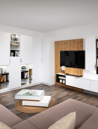 Wohnzimmer mit TV-Paneel