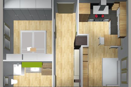 40m2 Grundriss