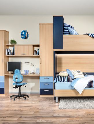 Jugendzimmer mit Hochbett
