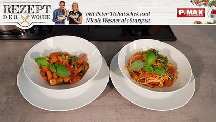 Spaghetti mit Melanzanisugo.