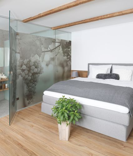 Schlafzimmer mit Bad.