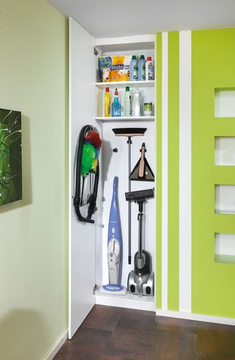 Nischen-Einbauschrank für Reinigungsmittel