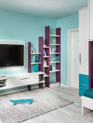 Jugendzimmer mit TV-Anrichte