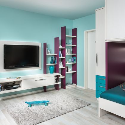 Jugendzimmer mit TV-Anrichte