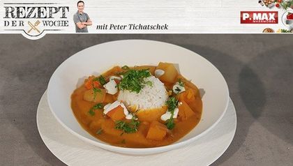 Kürbis mit Kichererbsen