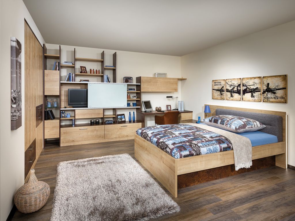 Jugendzimmer mit Einbauschrank