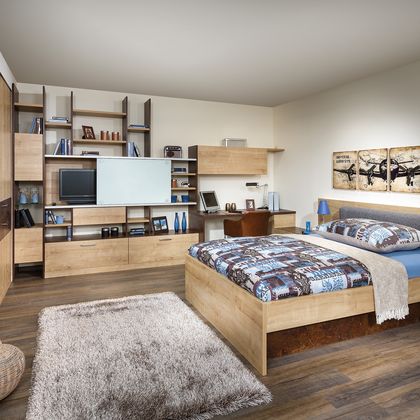 Jugendzimmer mit Einbauschrank