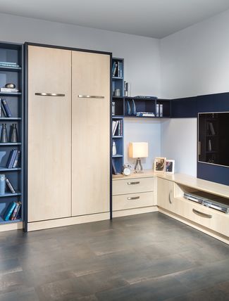 Jugendzimmer mit Klappbett