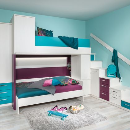 Jugendzimmer mit Hochbett