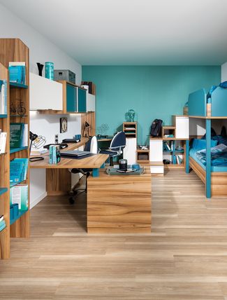 Jugendzimmer mit Hochbett