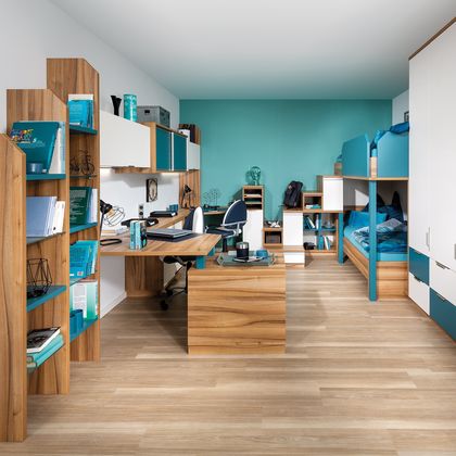 Jugendzimmer mit Hochbett